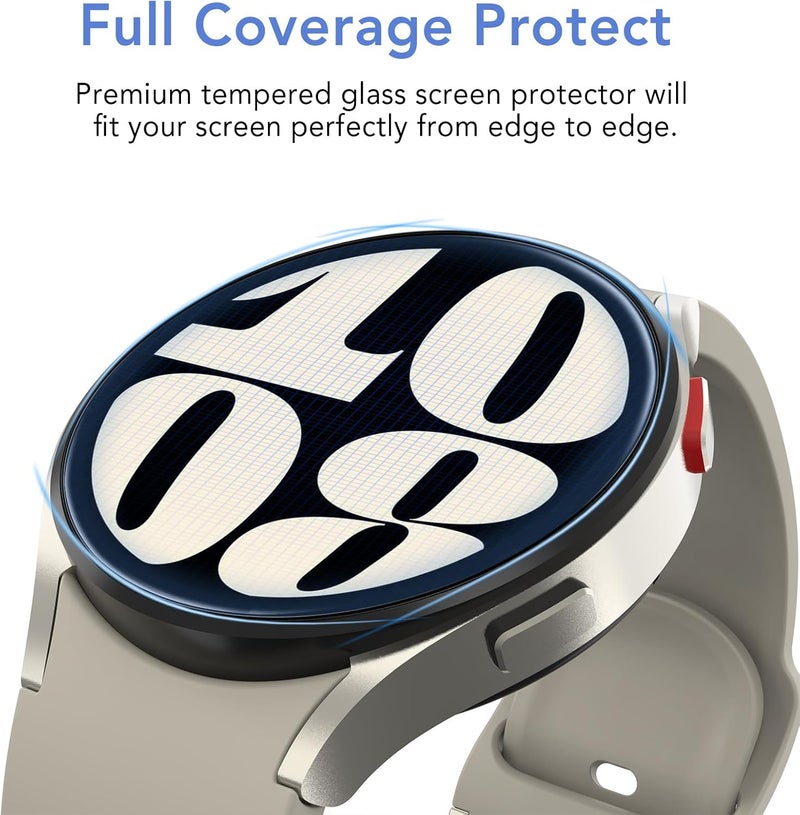 SPGUARD [2Pack Galaxy Watch 6 40mm Screen Protector, Auto-alignment Installation Kit Accessories Tempered Glass Screen Protector for ONLY Samsung Watch 6 40mm (NOT for Other Models) - Image 5
